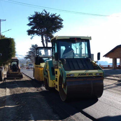 Bariloche: inició la repavimentación de 500 metros de la Avenida Bustillo