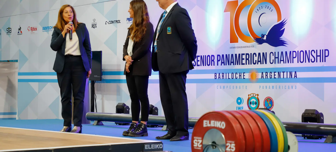 (((video))) Carreras inauguró el Campeonato Panamericano de Pesas en Bariloche