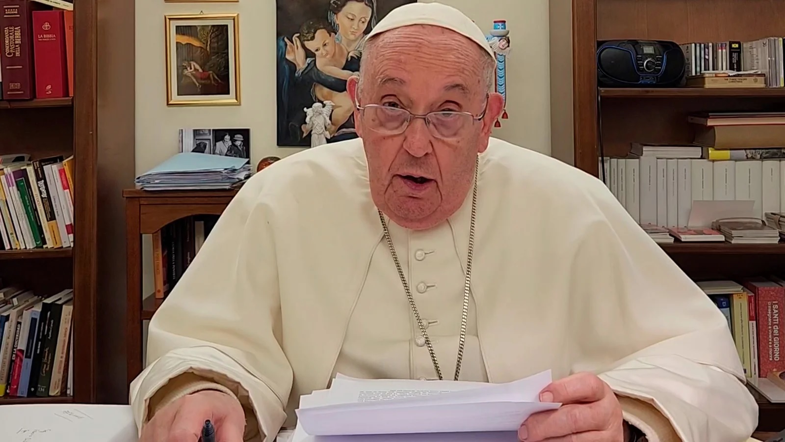 (((video))) El Papa habló de complicidades de todos los sectores por el narcotráfico en Rosario