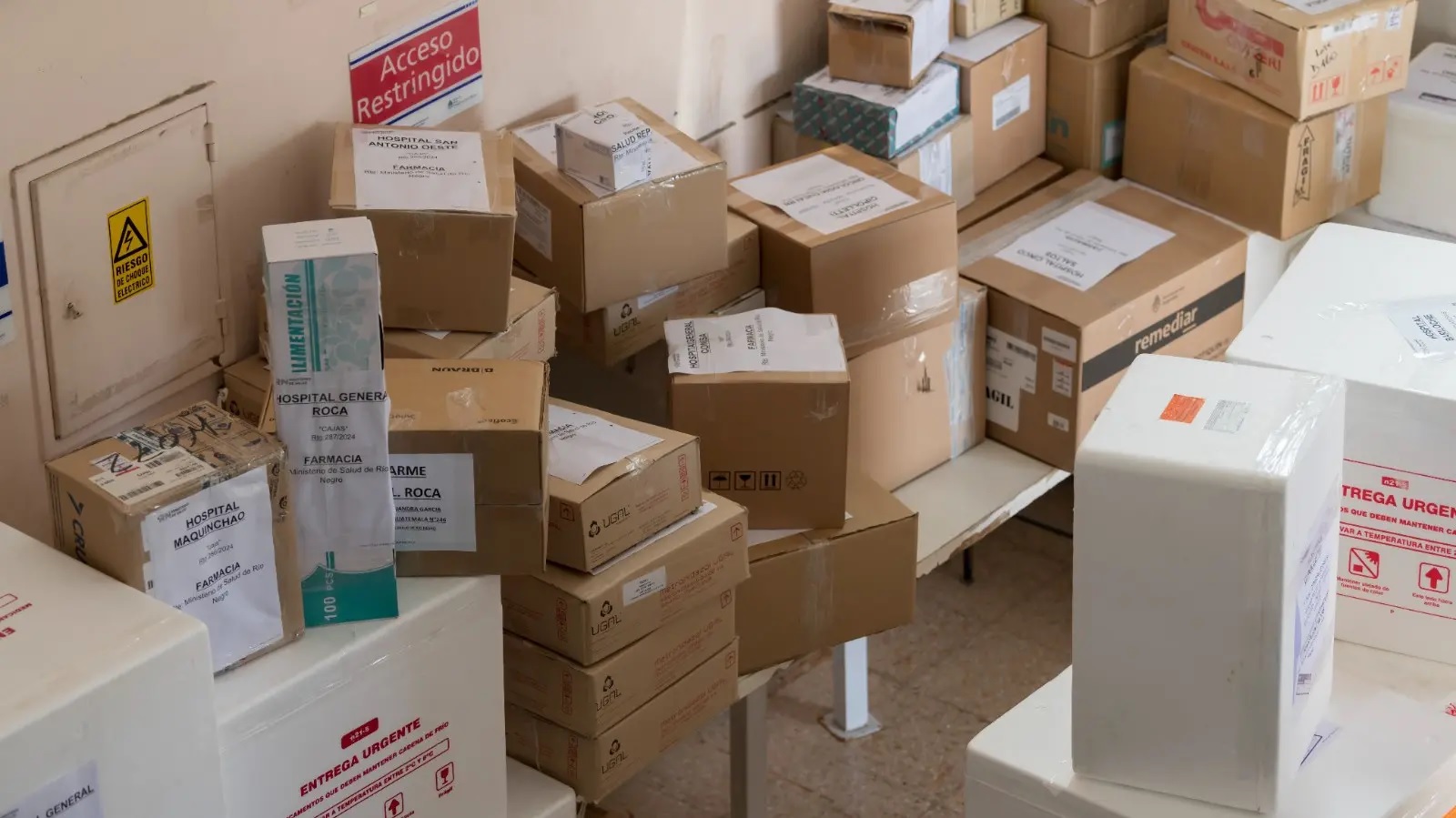 Río Negro: Continúa la entrega de insumos y medicamentos a hospitales públicos