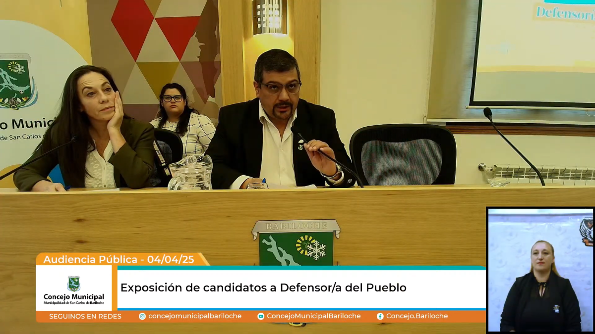 (((video))) Postulantes a la Defensoría del Pueblo de Bariloche expusieron en el Concejo