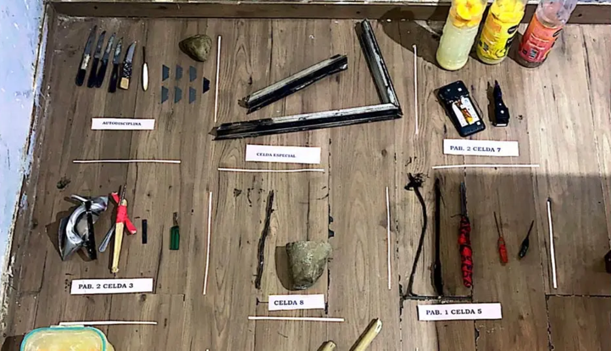 Armas caseras y celulares luego de una requisa en el Penal de Bariloche